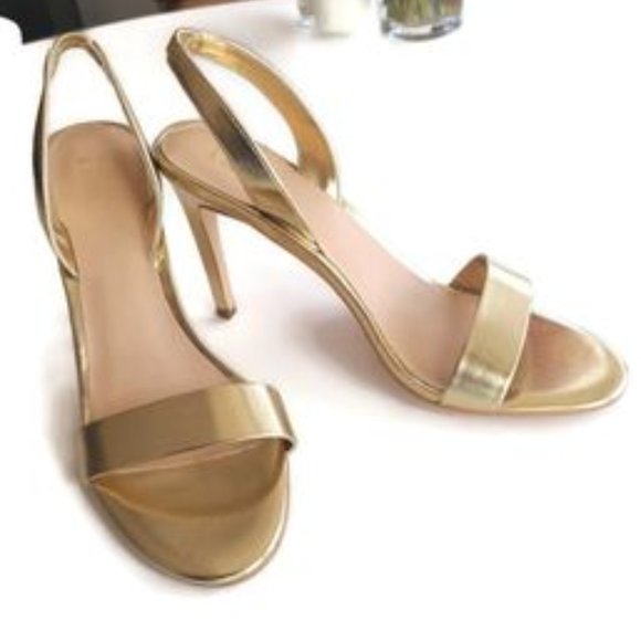 simple gold heels